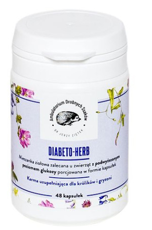 Dr Ziętek Diabeto-herb 48 kaps. - na cukrzycę królików i gryzoni
