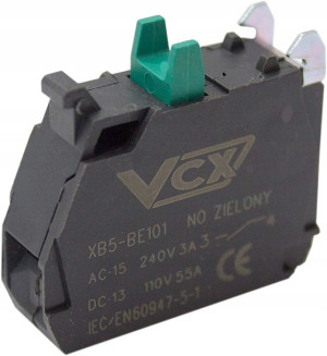Styk Pomocniczy Zielony Vcx Xb5-be101 1no