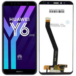 Wyświetlacz Lcd Digitizer Czarny Do Huawei Y6 2018