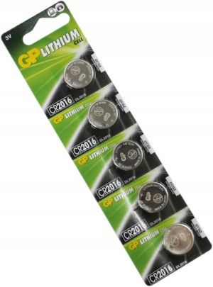 Bateria Guzikowa Cr2016-u5 5szt Blister 3v Gp 1123
