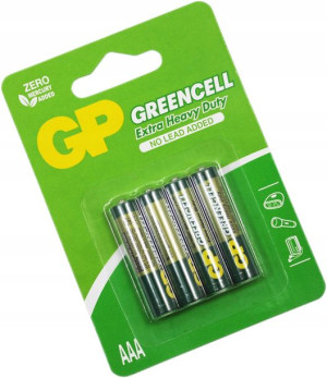 Bateria Mała Greencell Typ Aaa 1,5v 4 Szt Gp 0478