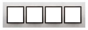 Simon 54 Nature Inox Ramka Metalowa Drn4/76