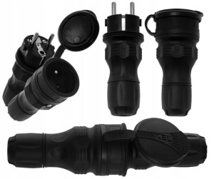 Zestaw Extrem Wtyczka+gniazdo 16a2p+z 250v Ip54