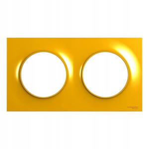 Odace Ramka Podwójna Amber Żółta S52p704g