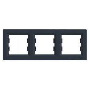 Ramka 3x Pozioma Antracyt Asfora Eph5800371