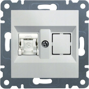 Lumina 2 Soul Gniazdo Komp1x Rj45 Utp Białe Wl2110