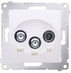 Simon 54 Gniazdo Antenowe Sat-sat-rtv Dask2.01/11