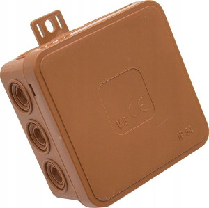 Puszka Hermetyczna V5 75x75x41mm V03502 Brązowa