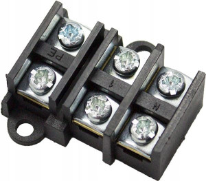 Pierścień Płytka Rozgałęźna 1x4mm Czarna 3-torowa