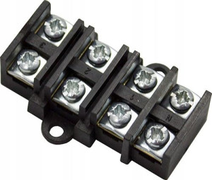 Pierścień Płytka Rozgałęźna 1x4mm Czarna 4-torowa