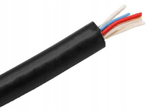 Kabel Utpw 4x2x0,5 K 5e Czarny Żelowany Skrętka