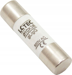 Wkładka Bezpiecznikowa Cylindryczna 10x38 6a 500v