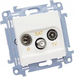 Kontakt Simon 10 Gniazdo Antenowe R-tv-sat Przelot