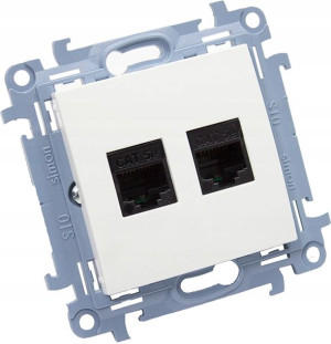 Kontakt Simon 10 Gniazdo Komputerowe Podwójne Rj45
