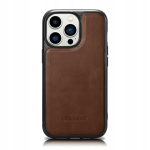 Etui do iPhone 14 Pro Max iCarer Leather Oil Wax