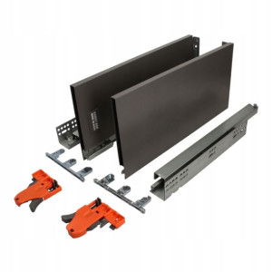 Szuflada GAMET BOX-33 H185mm wysoka antracyt 500mm