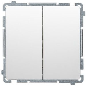 Kontakt Simon Basic Włącznik Podwójny Podświetlany