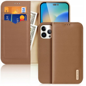 Etui do iPhone 14 Pro Max Dux Ducis Hivo skórzane