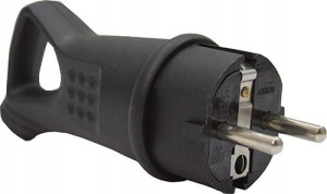 Wtyczka Z Uchwytem Gumowa 230v Ip44 Hermetyczna