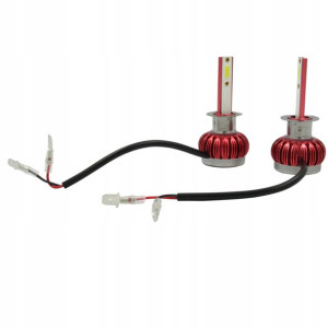 Żarówki Led H1 S2 72w Cob Zestaw 16000 Lm 6000 K