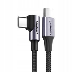Ugreen Kątowy Kabel Przewód Usb-c/usb-c Pd 60w 2m