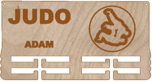 Wieszak z drewna na MEDALE Judo SPORTY WALKI inne
