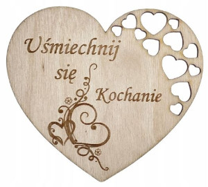 PODKŁADKI pod kubek uśmiechnij się KOCHANIE 5 szt