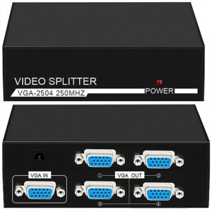Splitter Rozdzielacz Vga 1 X 4 Monitory Fullhd