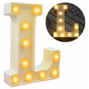 Litera Literka L Lampka Led Dekoracyjna 22cm Nowa