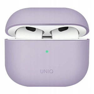 UNIQ etui Lino AirPods 3 gen. Silicone lawendowy