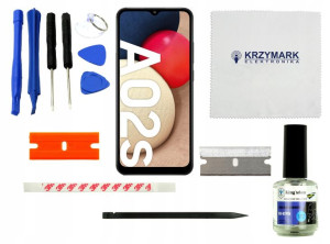 Wyświetlacz+digitizer Do Samsung A02s Czarny Zest.