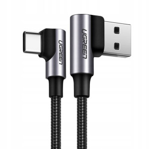 Ugreen kątowy kabel przewód USB Typ C QC3.0 3 A 2m
