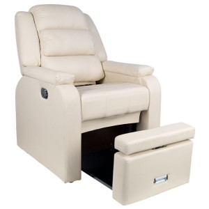 Fotel spa do pedicure Hilton kremowy AL