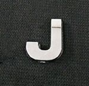 Emblemat Litera Literka Samoprzylepna Chrom J