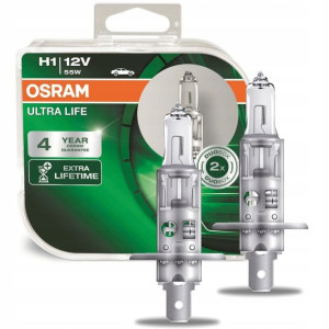 Żarówki H1 Osram Ultra Life 12v 55w 4x Żywotność