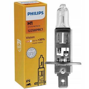 Philips H1 Vision Premium Żarówka +30% 122582prc1