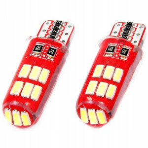 Żarówki W5w Led Zimne Postojówki Canbus Cool White