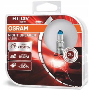 Osram H1 Night Breaker Laser +150% 12v 55w P14.5s