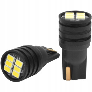 2x Żarówki Led W5w T10 Postojówki 12v 6xsmd Canbus