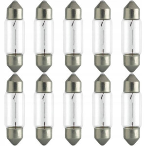 Żarówki C5w 41mm 12v 5w Sv8.5 Rurki Rurkowe 10 Szt