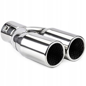Końcówka Tłumika Nakładka Wydechu Podwójna 2x 63mm