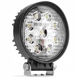 Lampa Robocza Szperacz 9 Led 9-60v 27w Okrągła