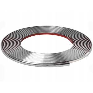 Listwa Ozdobna Taśma Chrom Chromowana Rolka 8m 6mm
