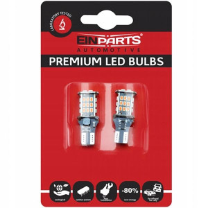Pomarańczowe Żarówki W16w Led Smd 12v Bez Błędu 2x