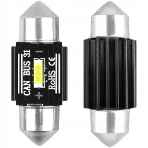 2x Żarówki Led Rurki Festoon 31mm Canbus 12v 24v
