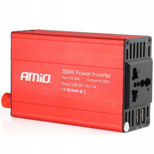 Przetwornica Samochodowa 3 Typy Gniazdek 24v 2 Usb