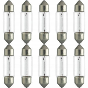 Żarówki Rurki Tablica Podsufitka 10 Sztuk C5w 31mm