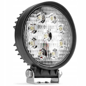 Lampa Robocza Led Okrągła Halogen 6000k 9-60v 27w