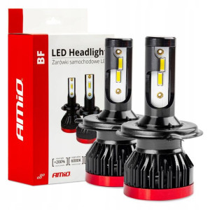 Ledowe Żarówki H4 Led P43t 12v 25w 6000k Komplet