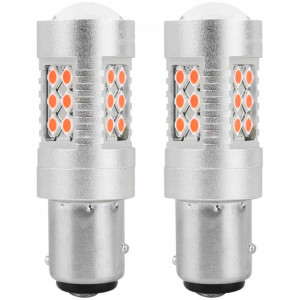 Żarówki P21/5w Czerwone Pr21/5w Bay15d Canbus Led